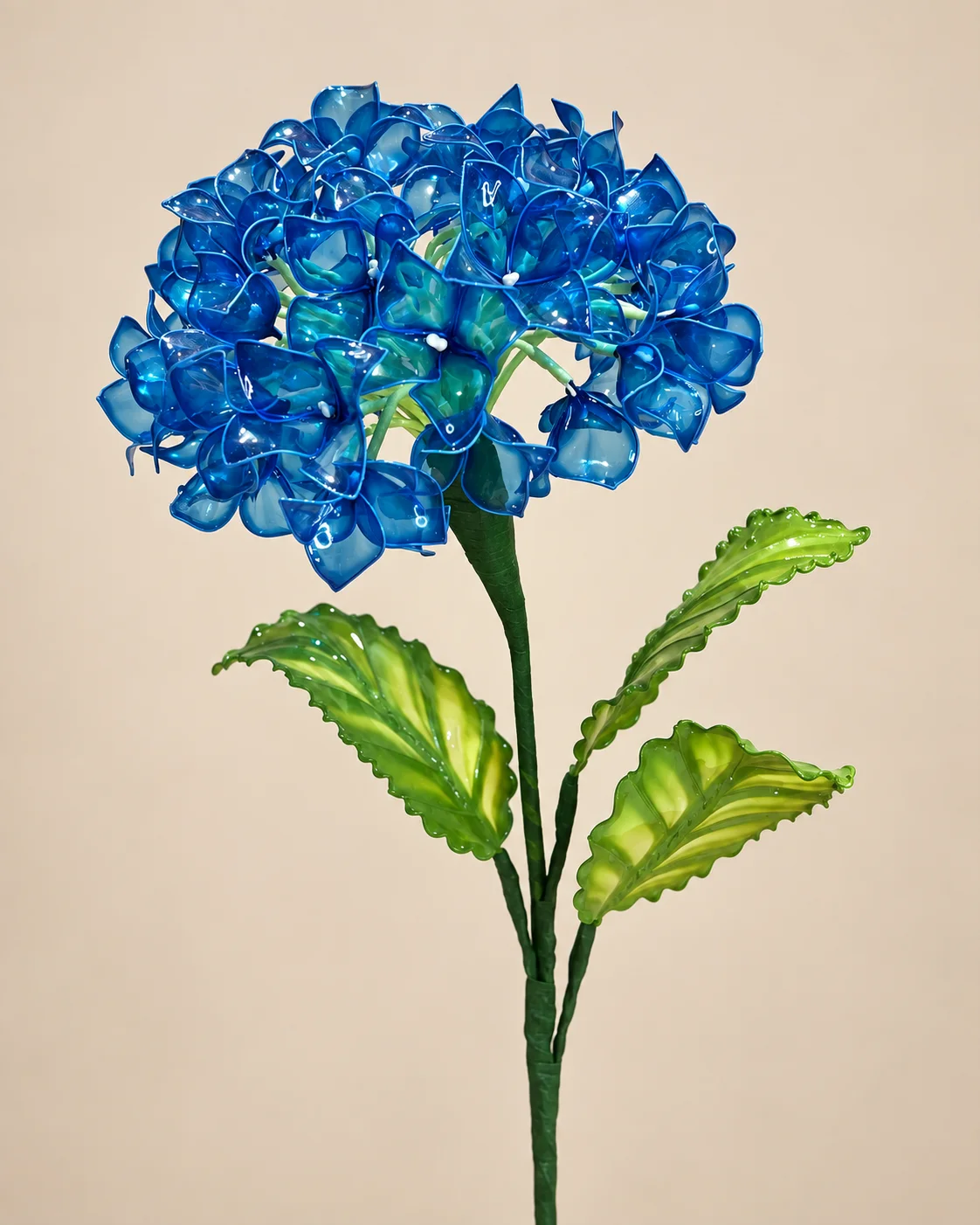 紫陽花水晶花作品
