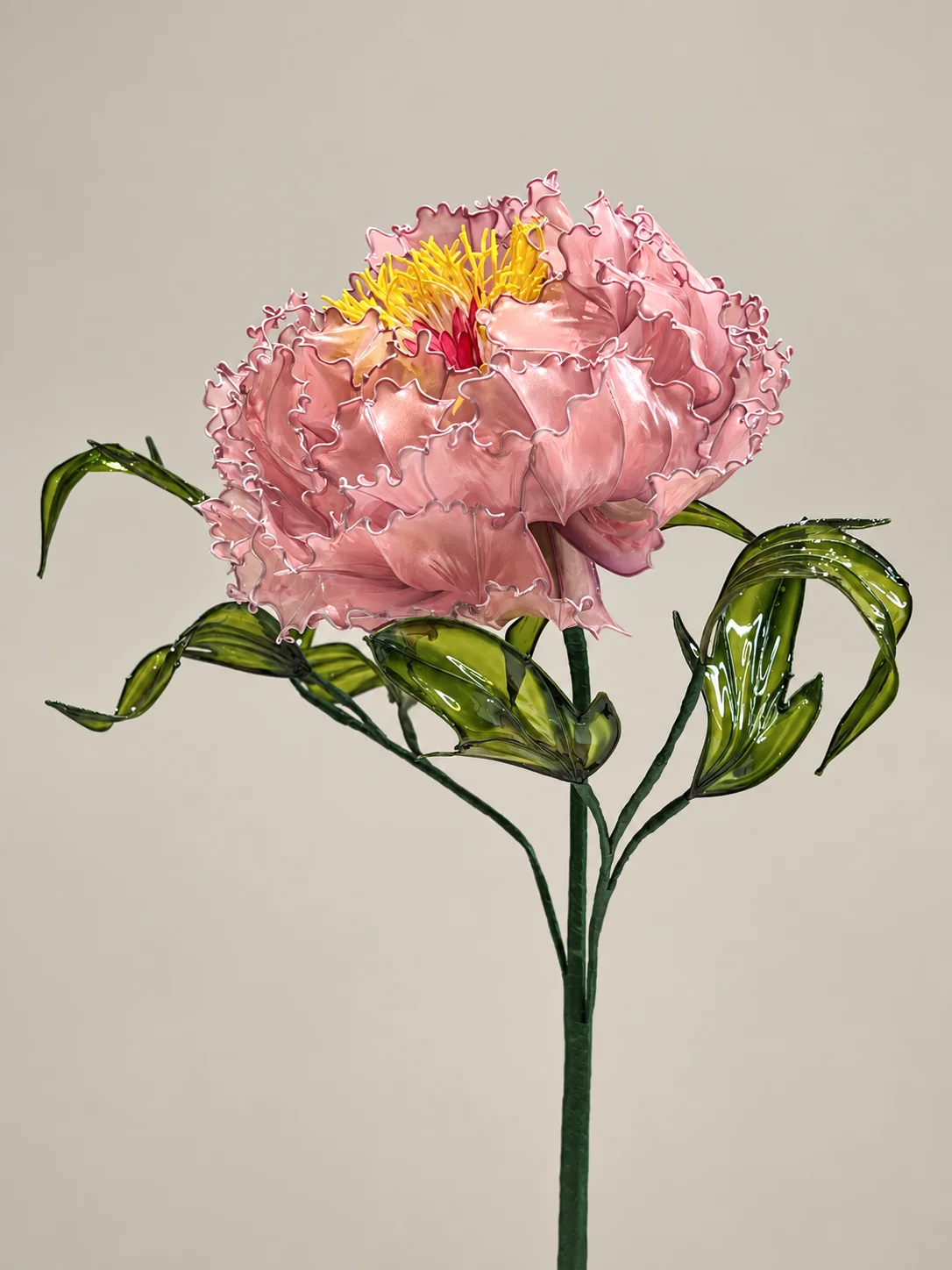 牡丹水晶花作品