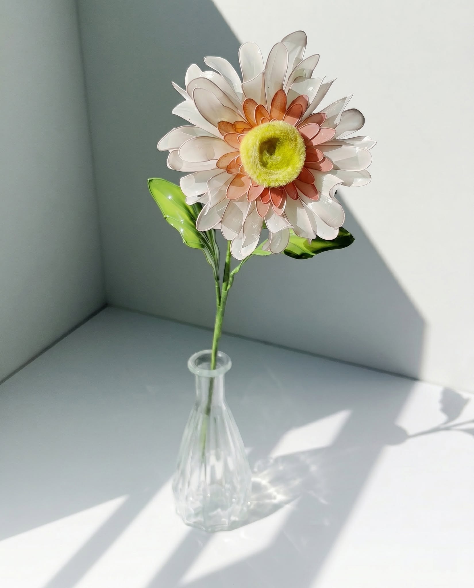 亮麗非洲菊水晶花手作作品