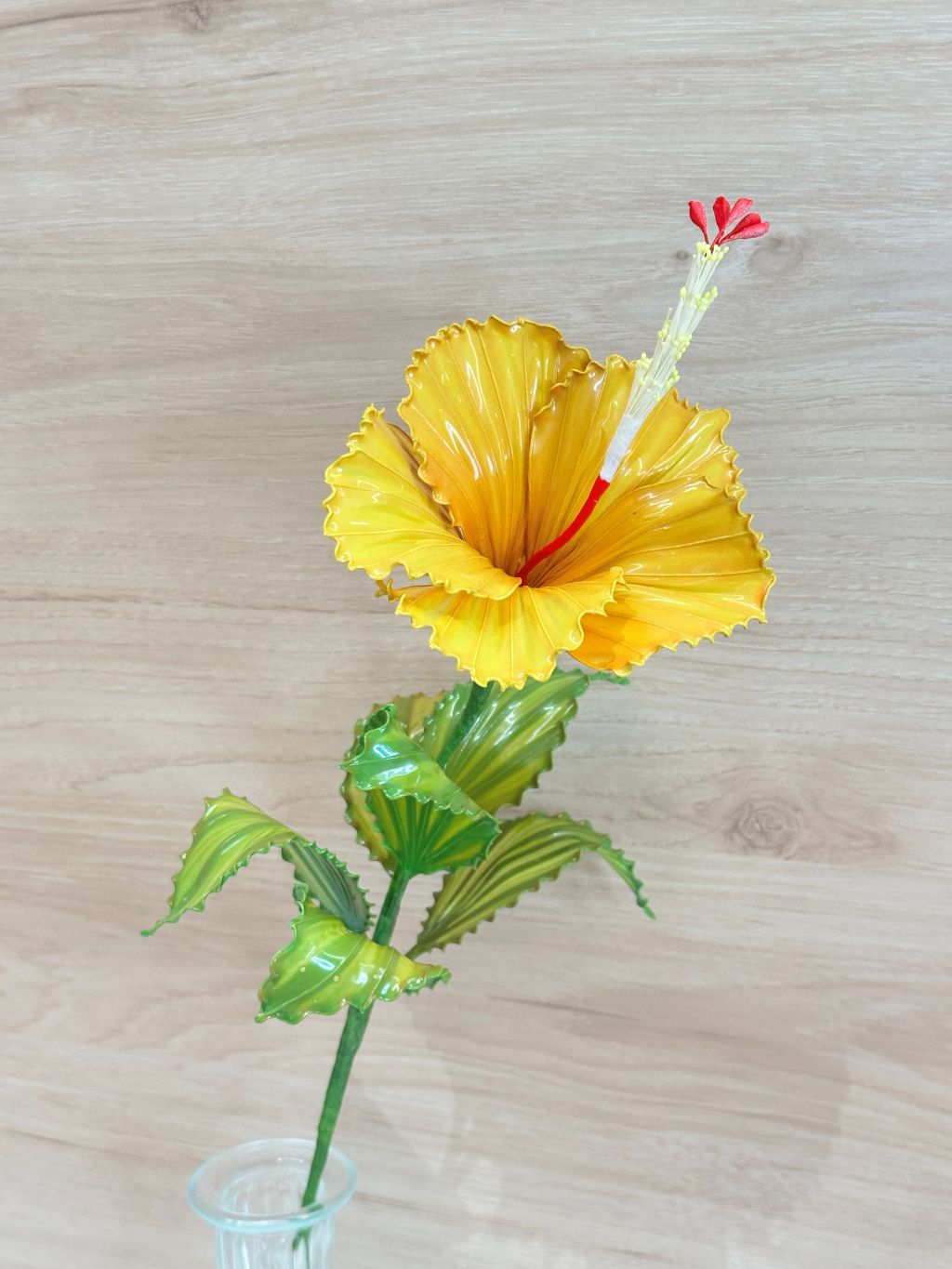 熱情扶桑花水晶花手作作品