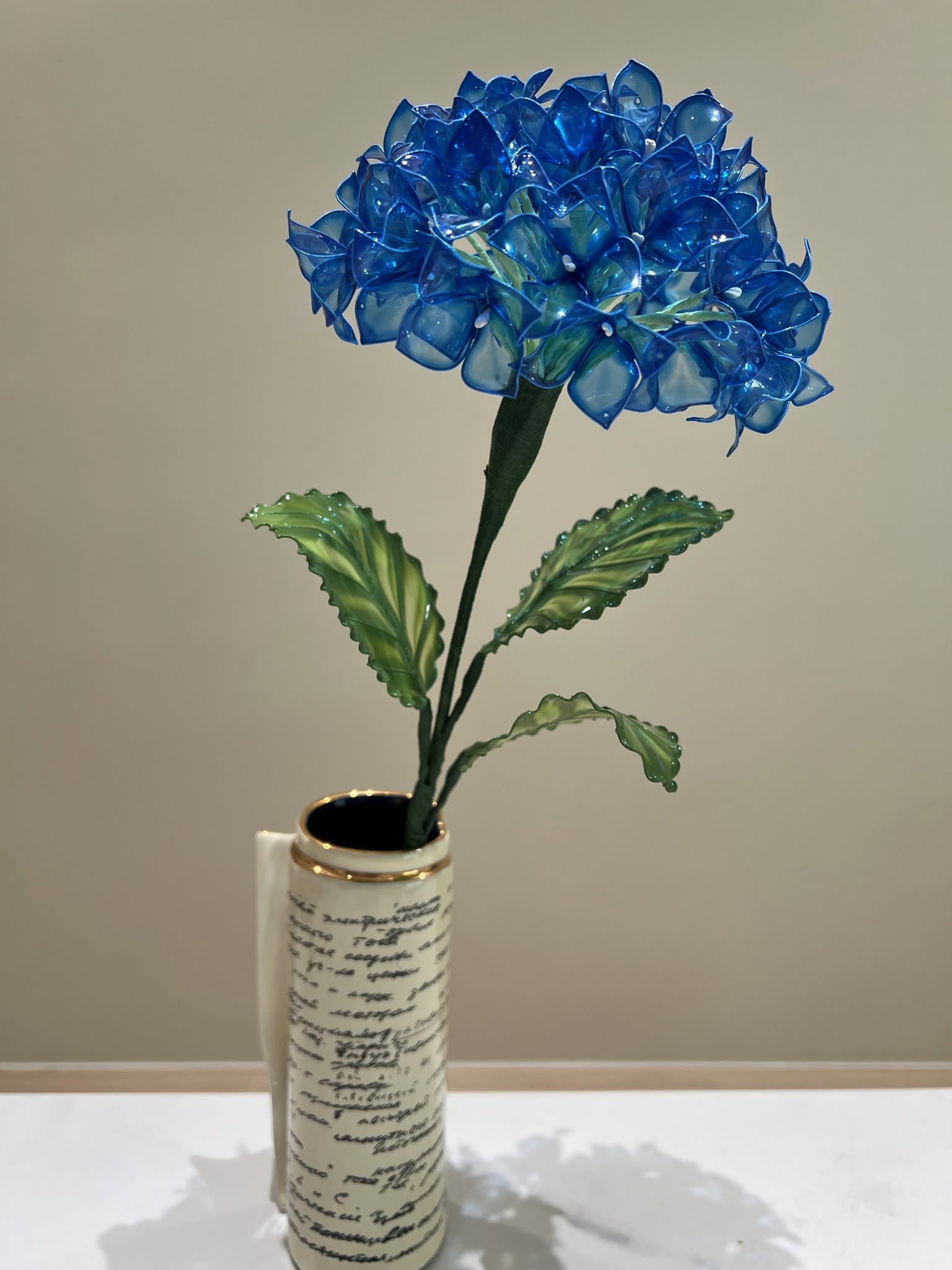 浪漫繡球花水晶花手作作品