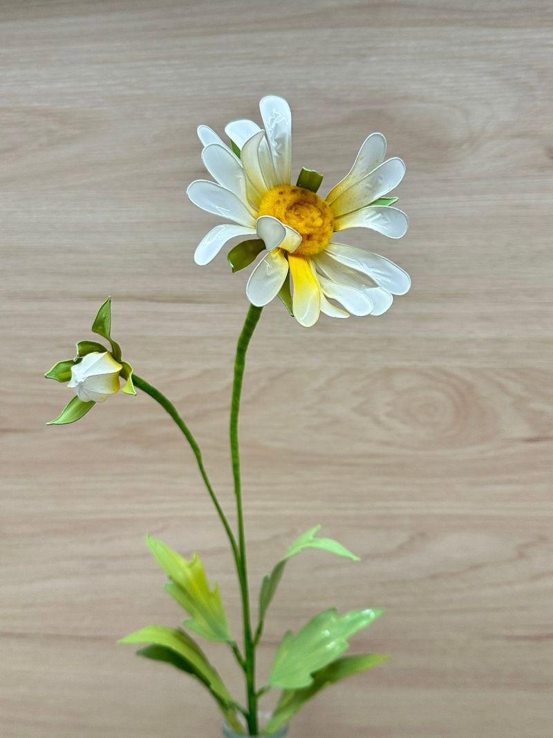 清新瑪格麗特水晶花手作作品