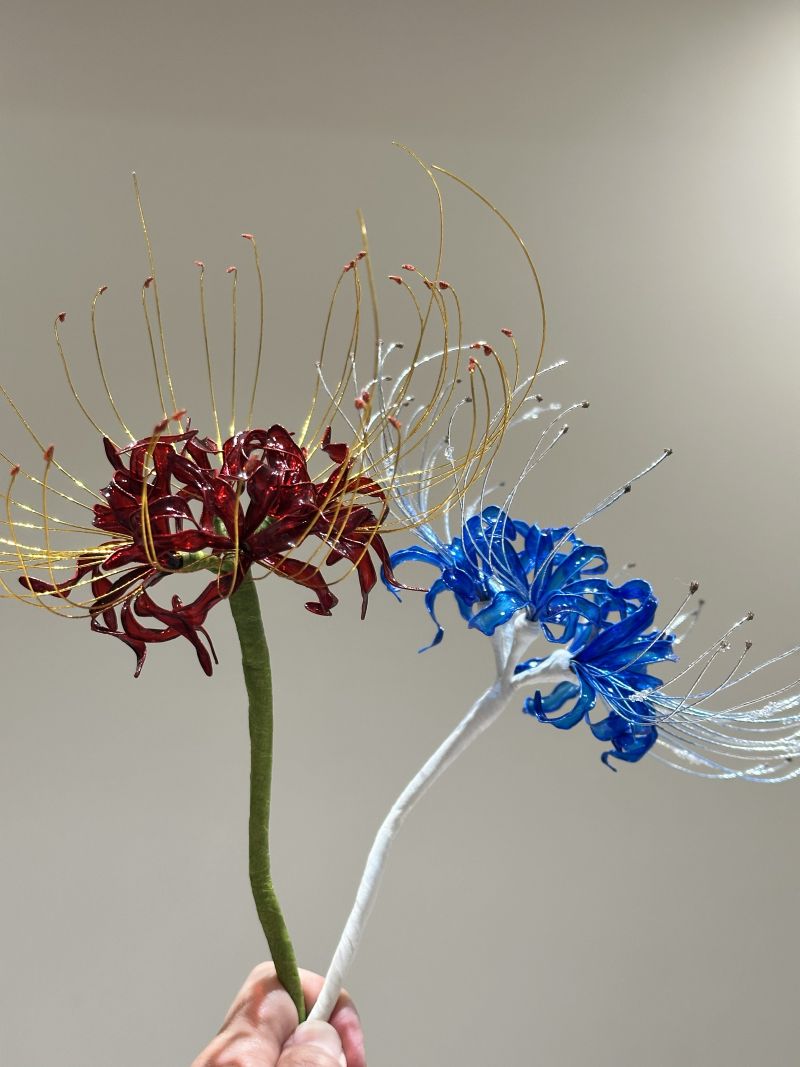 幻色彼岸花水晶花手作體驗作品